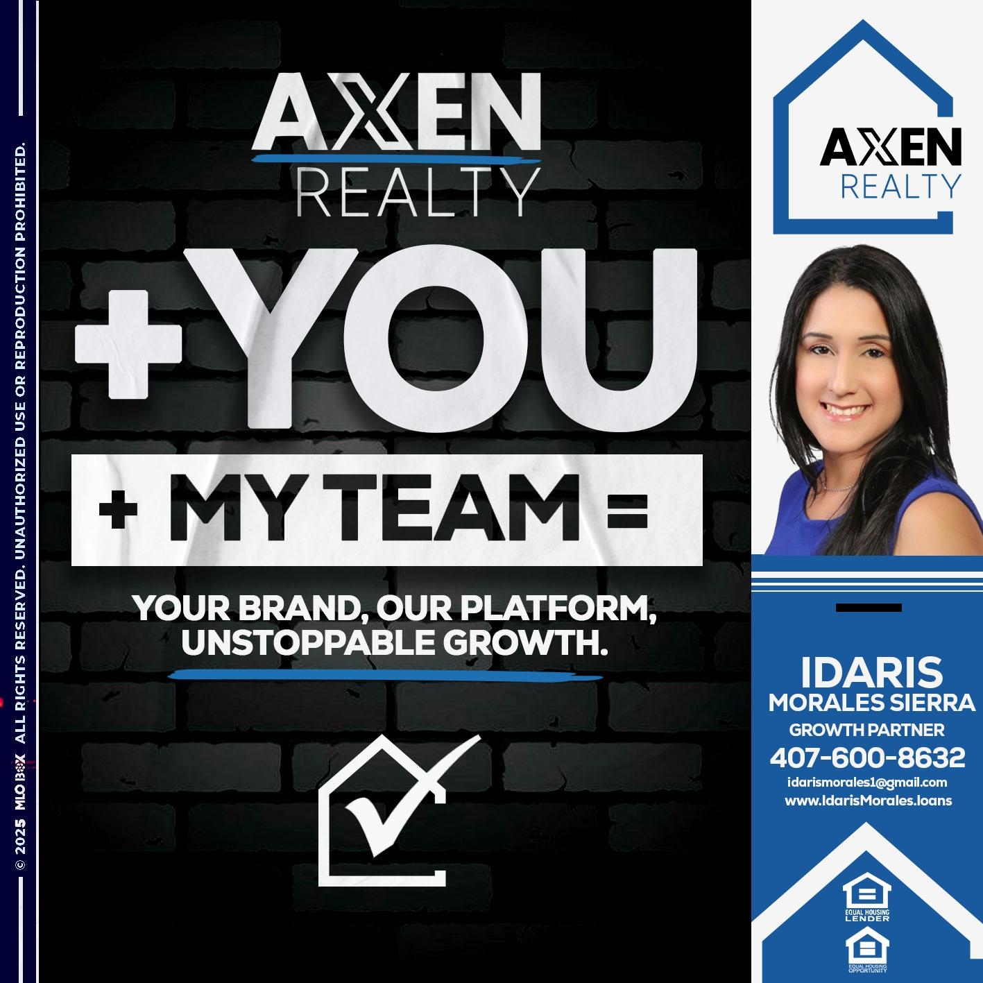  axen-realty - Idaris Morales -Mortgage Loan Officer