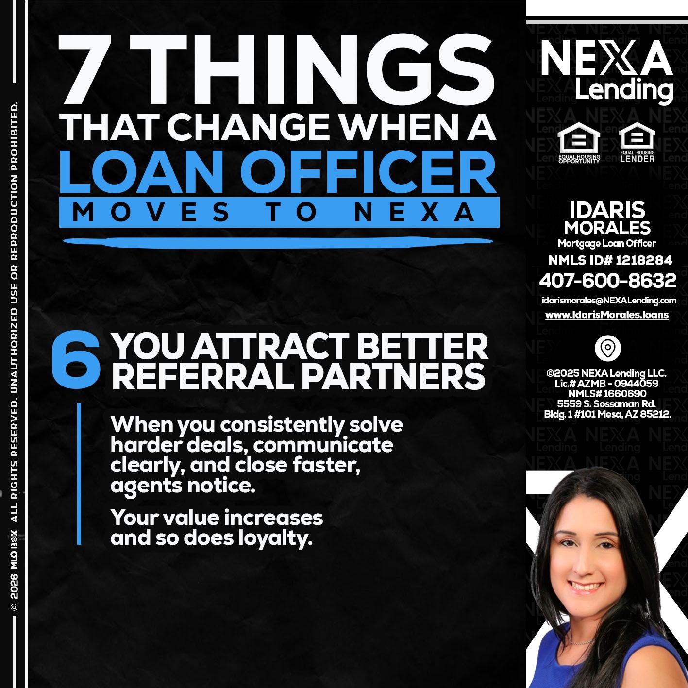 7 THINGS (6) - Idaris Morales -Mortgage Loan Officer