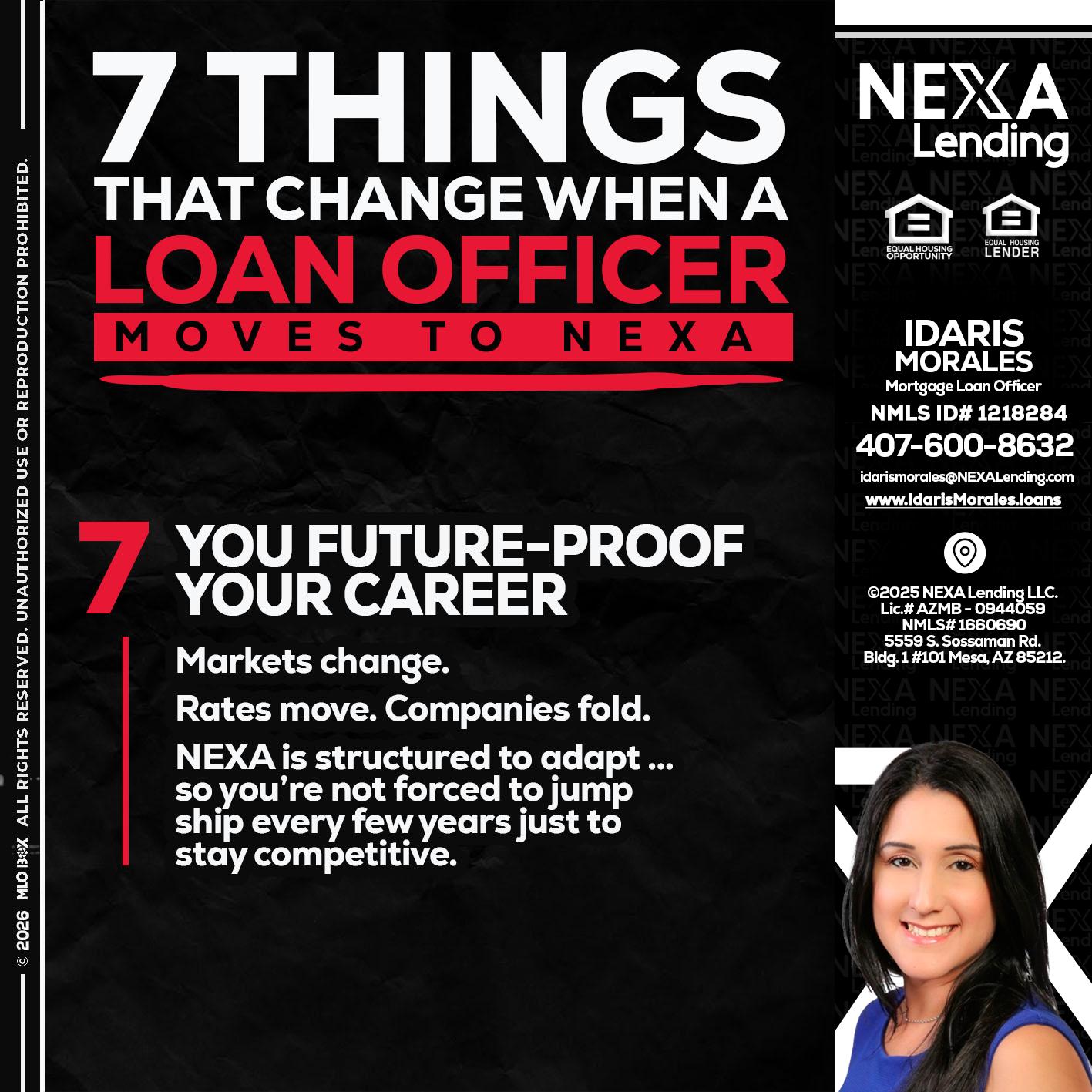 7 THINGS (7) - Idaris Morales -Mortgage Loan Officer