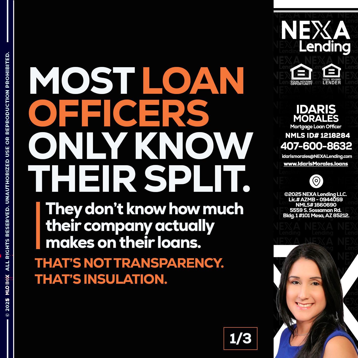 1 OF 3 - Idaris Morales -Mortgage Loan Officer