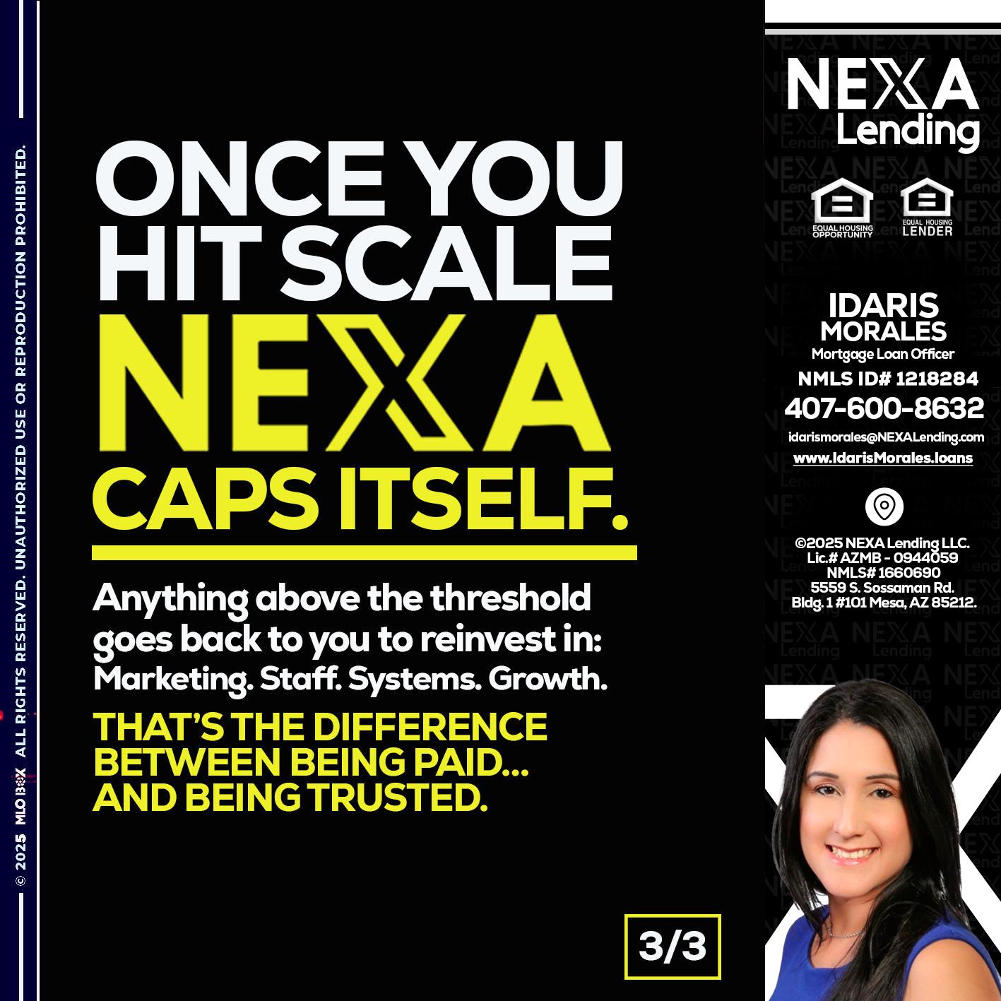 3 OF 3 - Idaris Morales -Mortgage Loan Officer