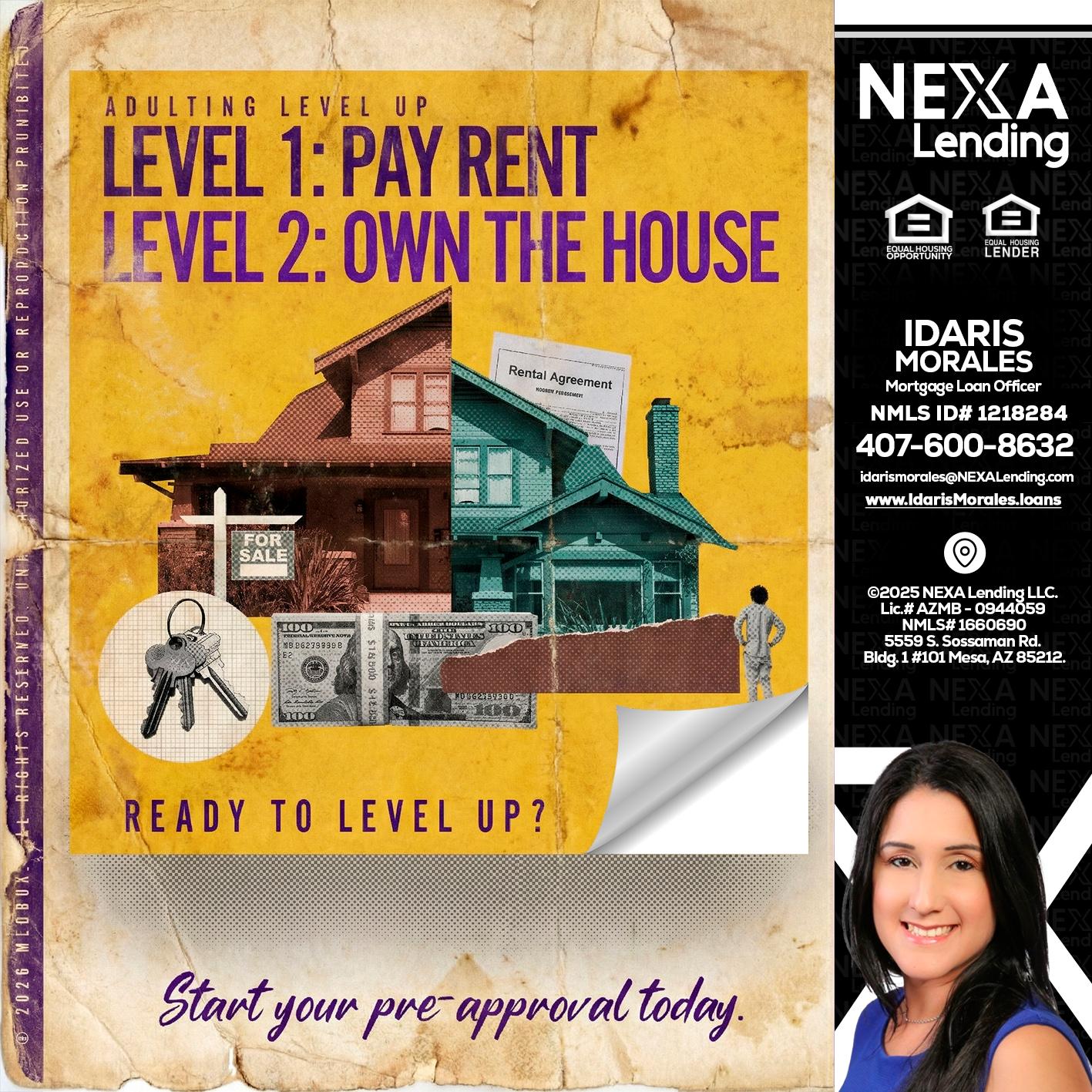 LEVEL 1 - Idaris Morales -Mortgage Loan Officer