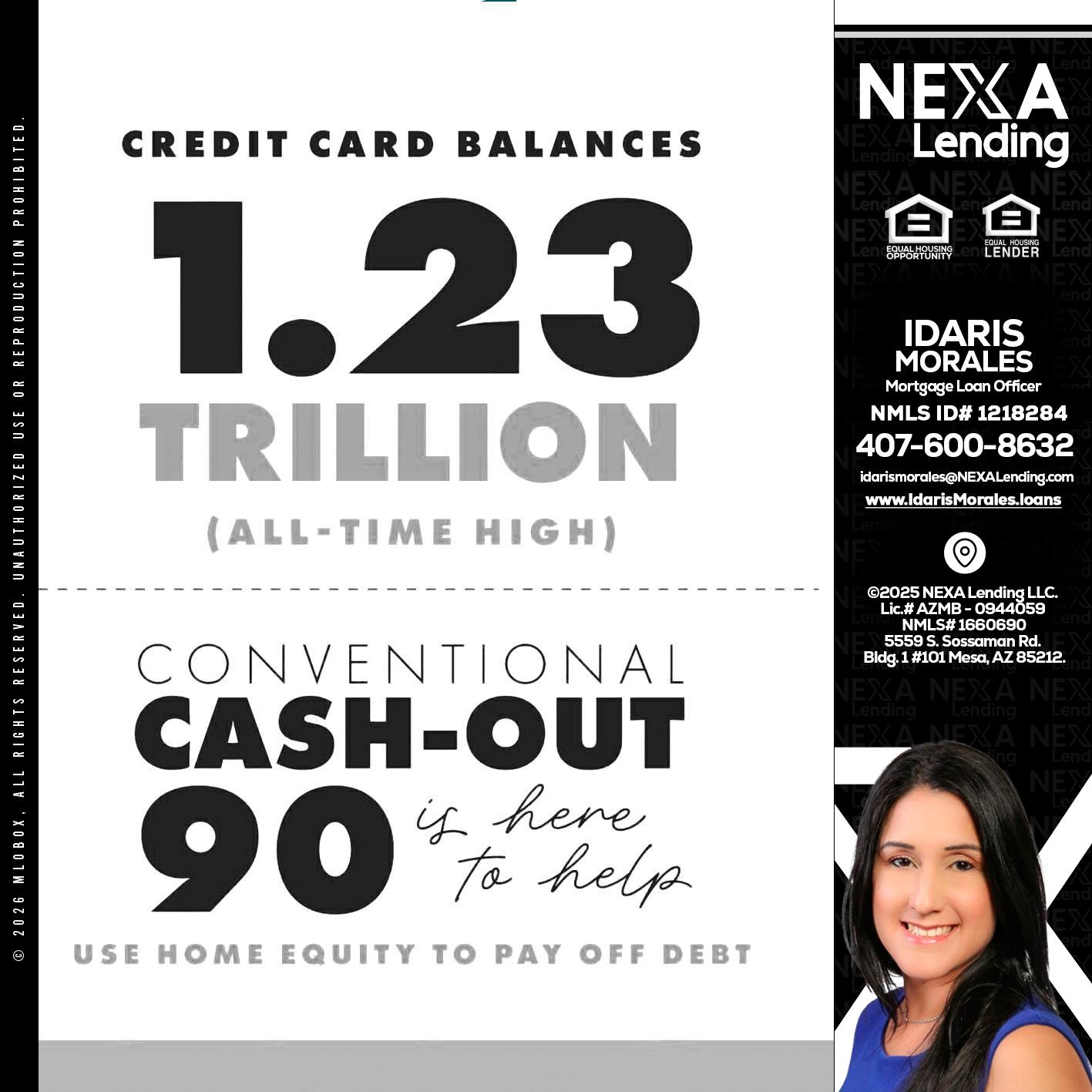 CREDIT CARD BALANCE - Idaris Morales -Mortgage Loan Officer