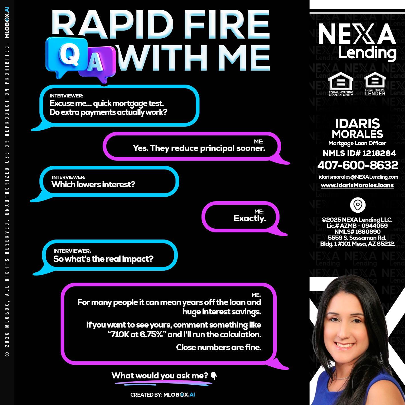 RAPID QA - Idaris Morales -Mortgage Loan Officer