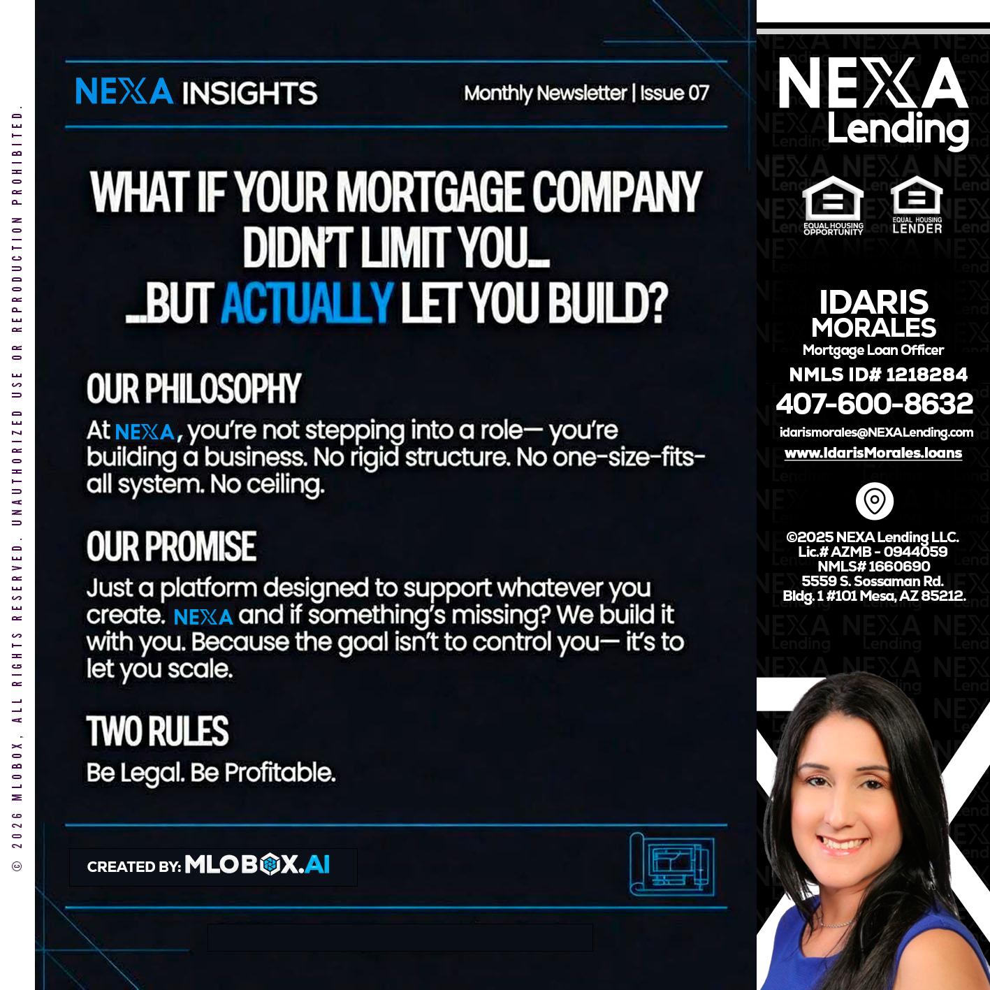 NEXA INSIGHTS - Idaris Morales -Mortgage Loan Officer