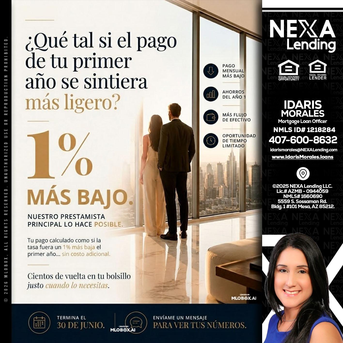 que tal si - Idaris Morales -Mortgage Loan Officer