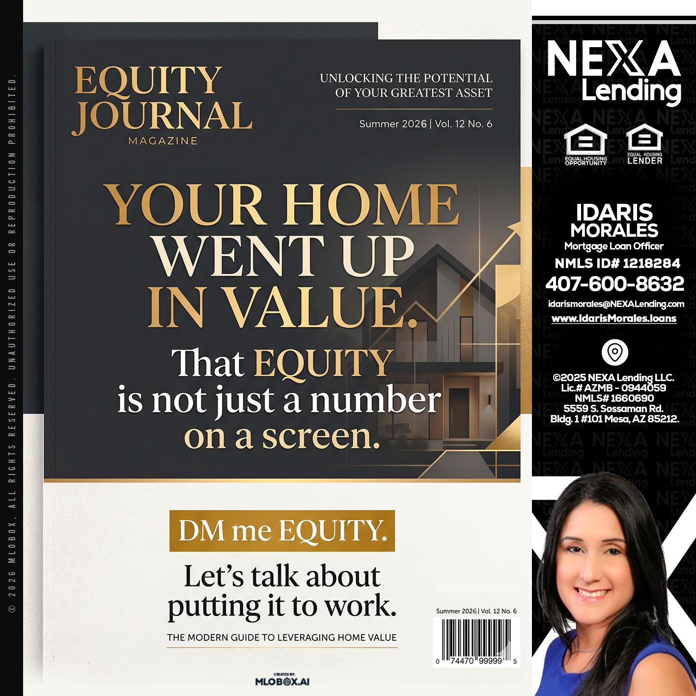 YOUR HOME - Idaris Morales -Mortgage Loan Officer