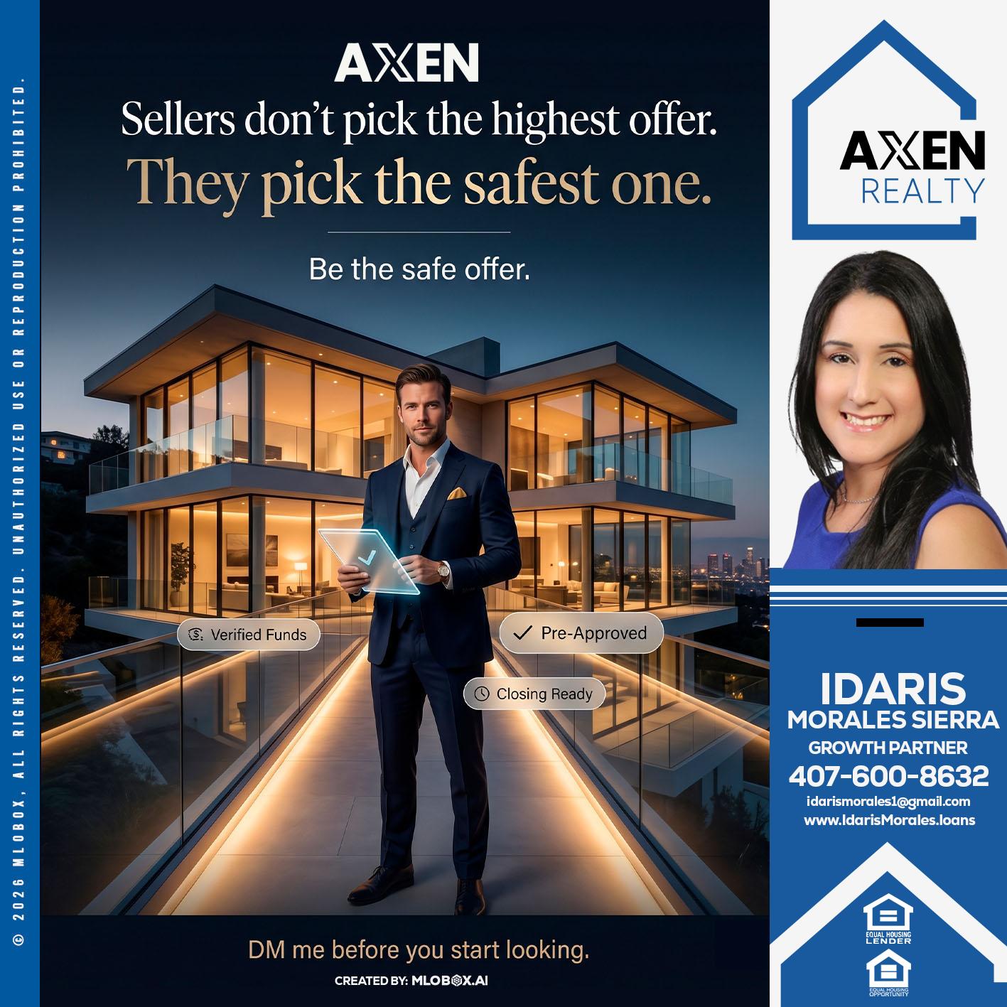 sellers don't - Idaris Morales -Mortgage Loan Officer