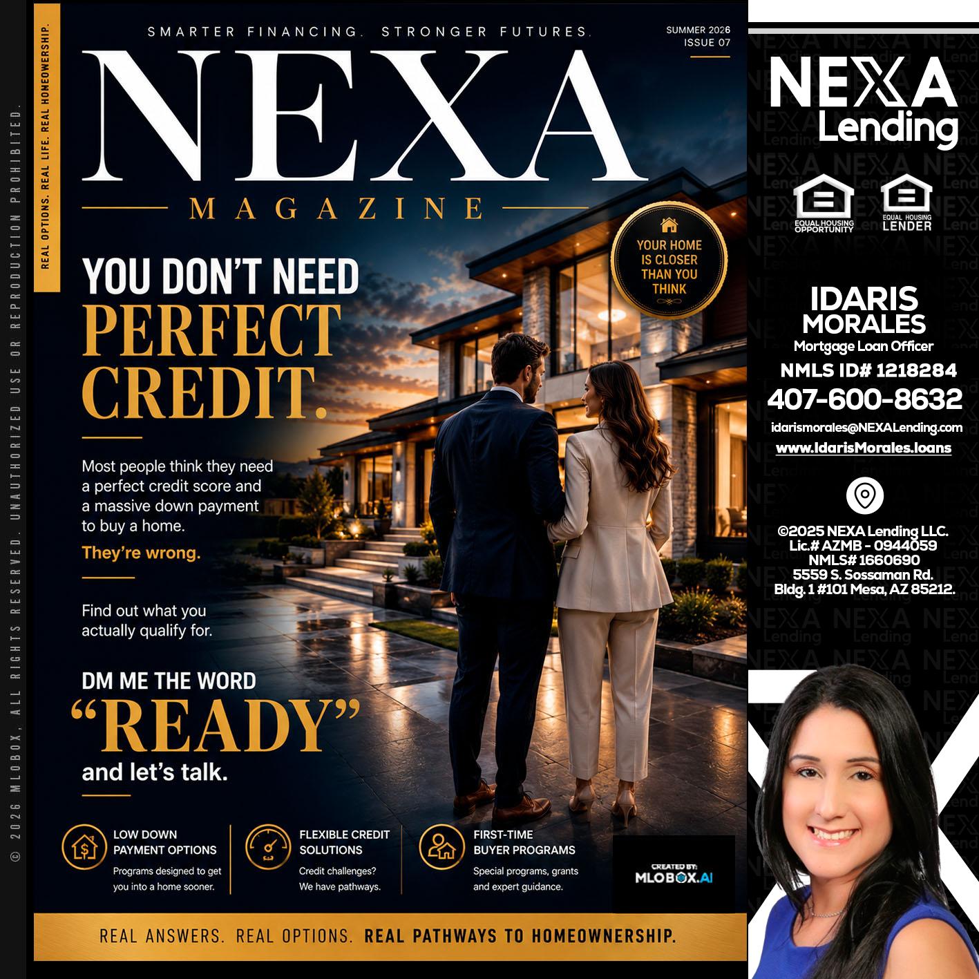 NEXA MAGAZINE - Idaris Morales -Mortgage Loan Officer