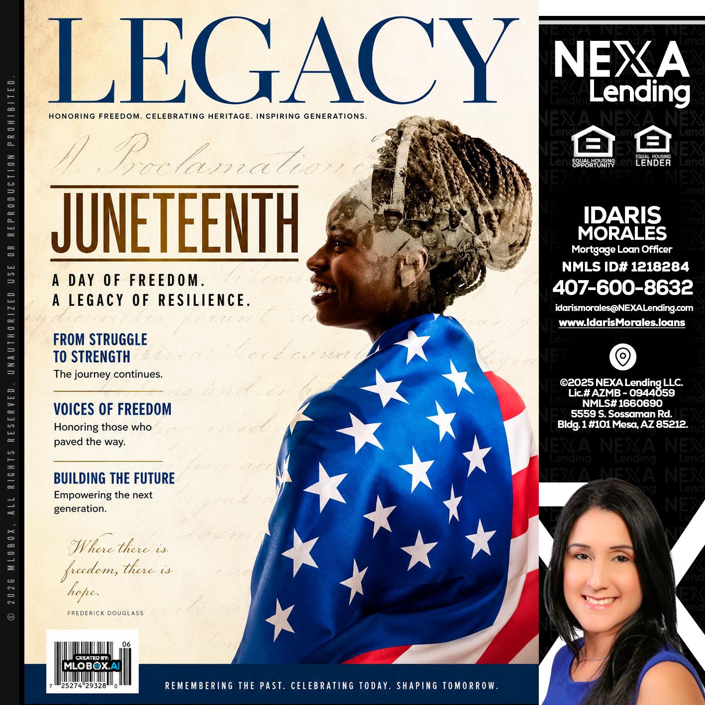 LEGACY - Idaris Morales -Mortgage Loan Officer