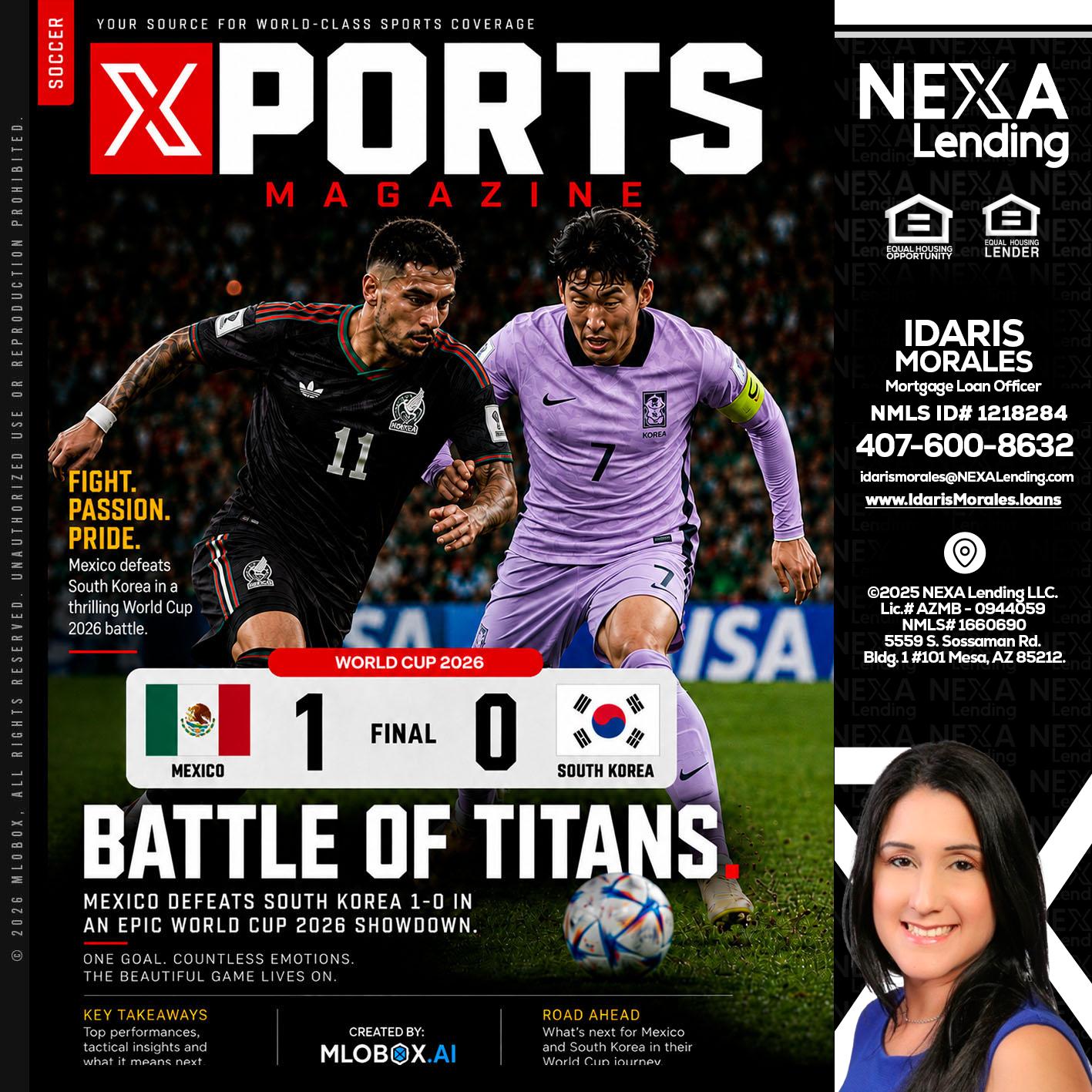 XPORTS MAGAZINE - Idaris Morales -Mortgage Loan Officer