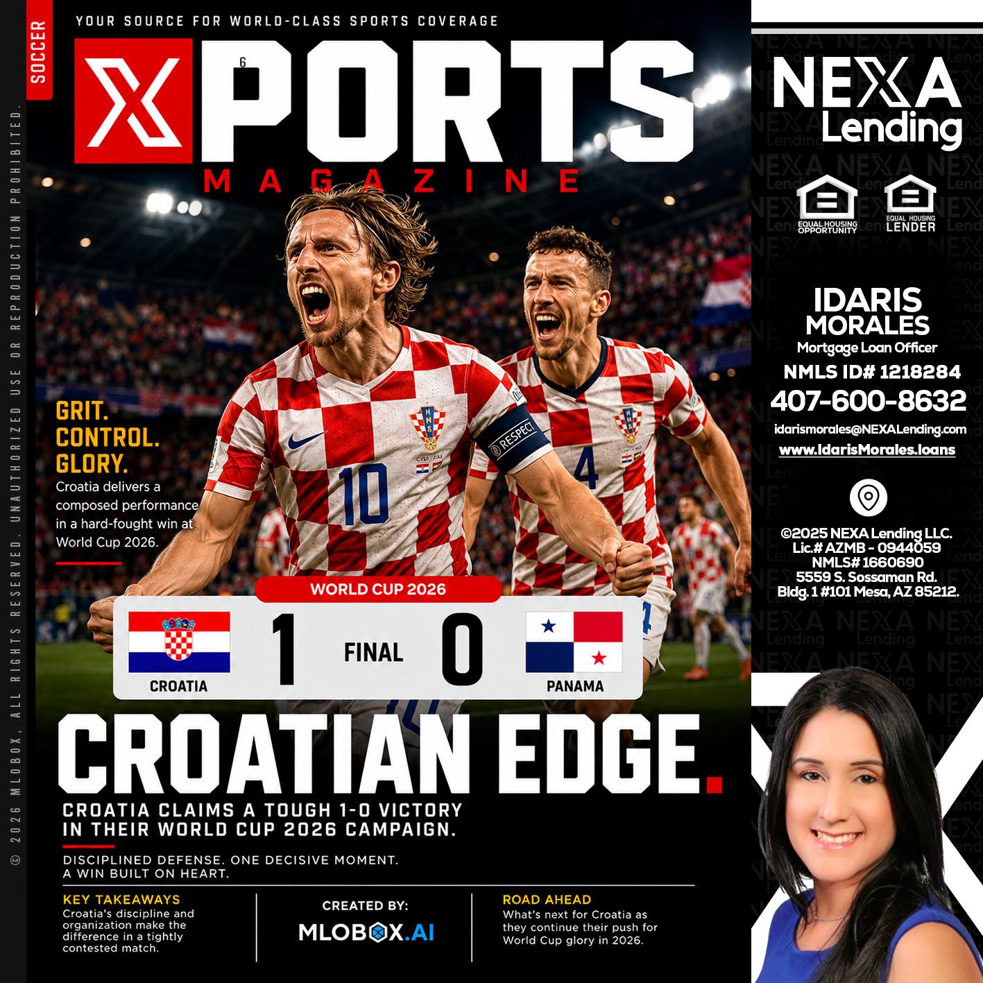 CROATIA 1-0 PANAMA - Idaris Morales -Mortgage Loan Officer