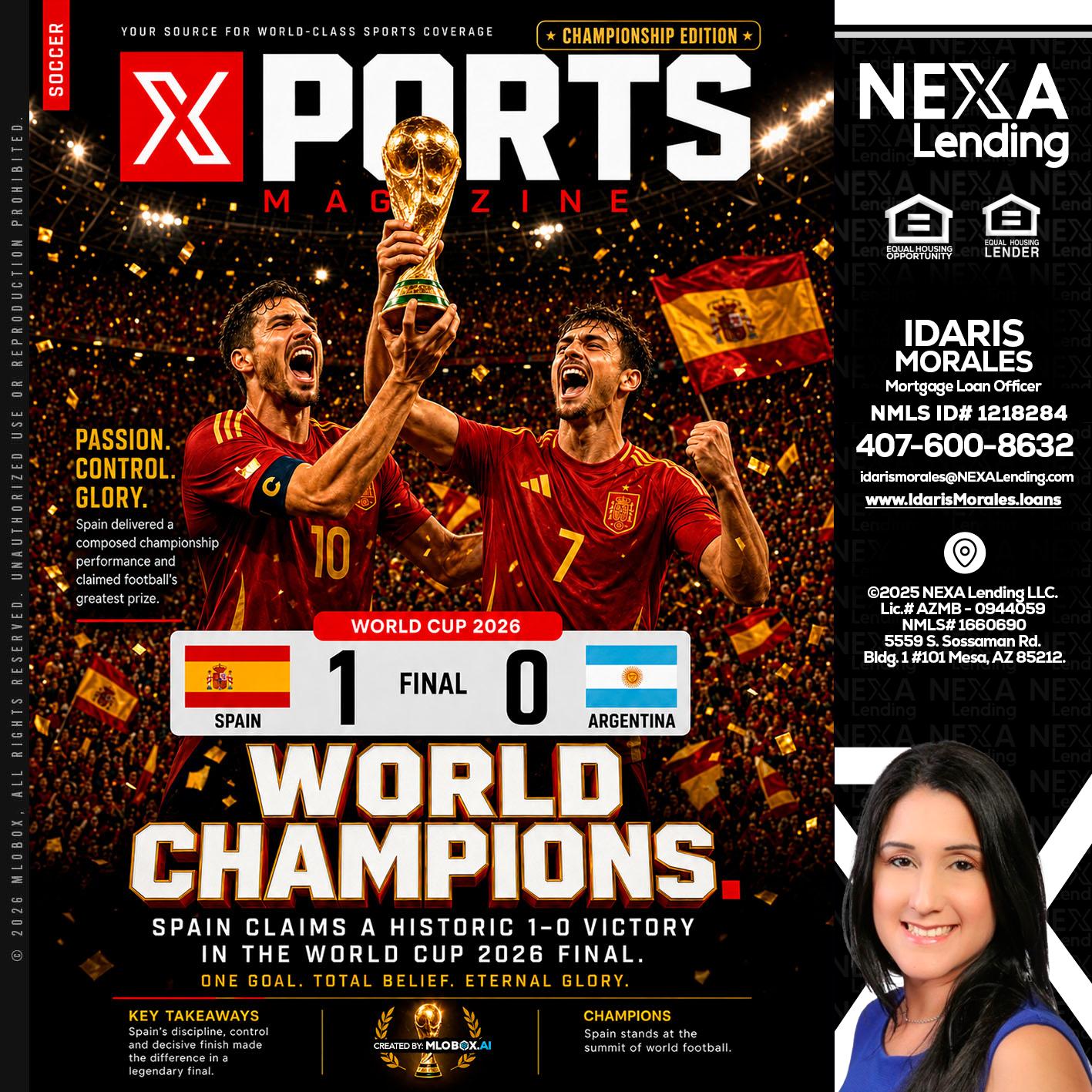 SPAIN CHAMPION - Idaris Morales -Mortgage Loan Officer