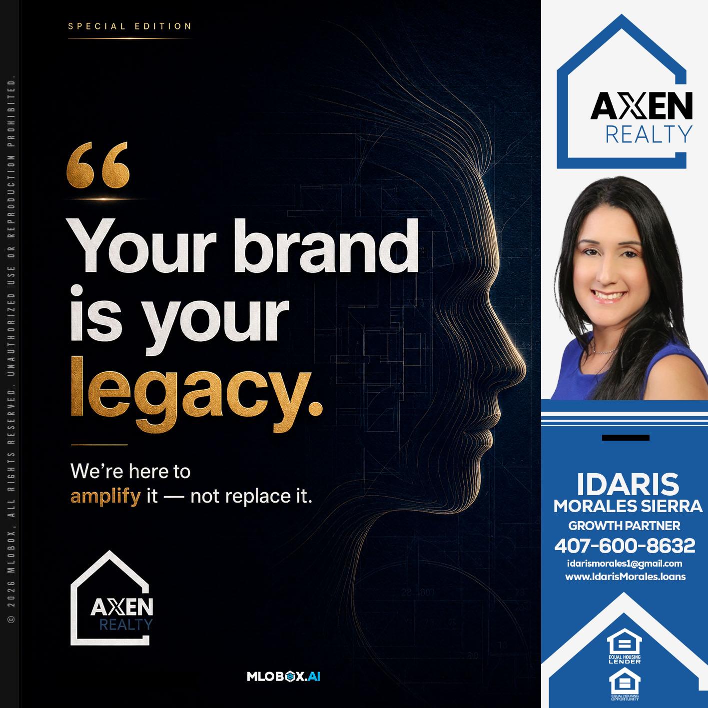 your brand - Idaris Morales -Mortgage Loan Officer