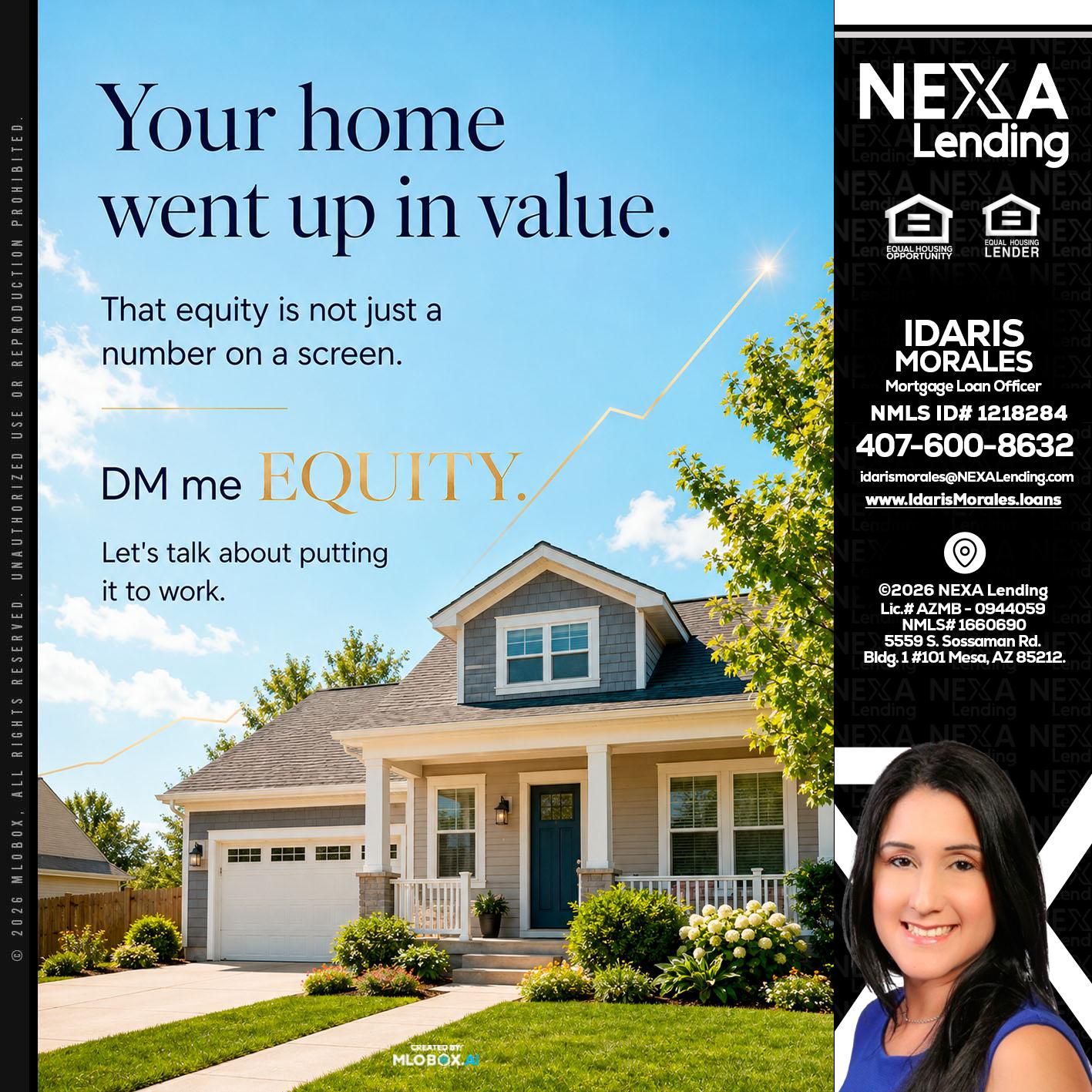 YOUR HOME - Idaris Morales -Mortgage Loan Officer