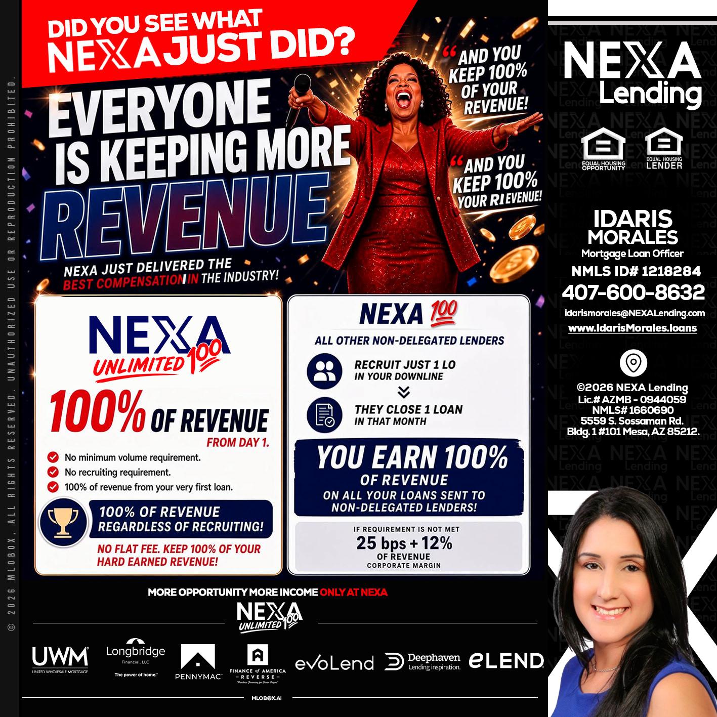 EVERYONE IS KEEPING - Idaris Morales -Mortgage Loan Officer