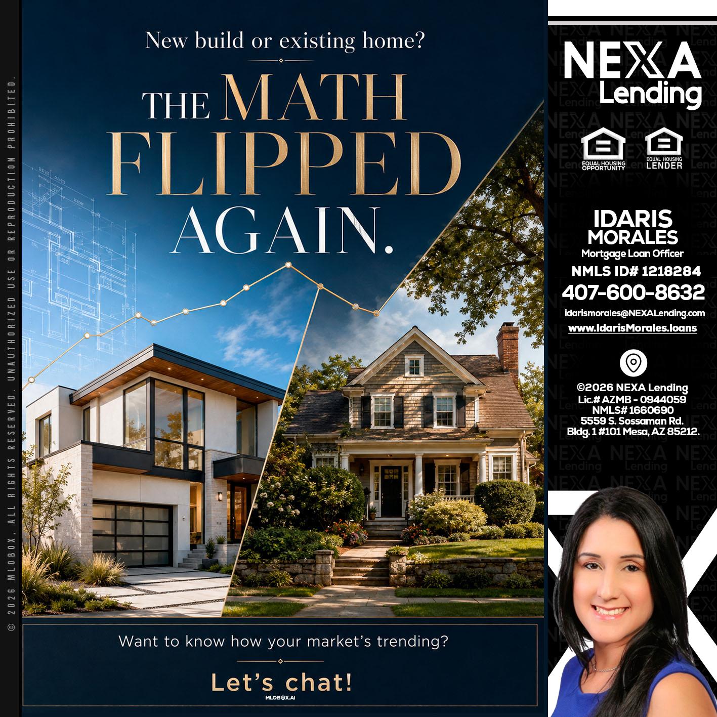 THE MATH FLIPED - Idaris Morales -Mortgage Loan Officer