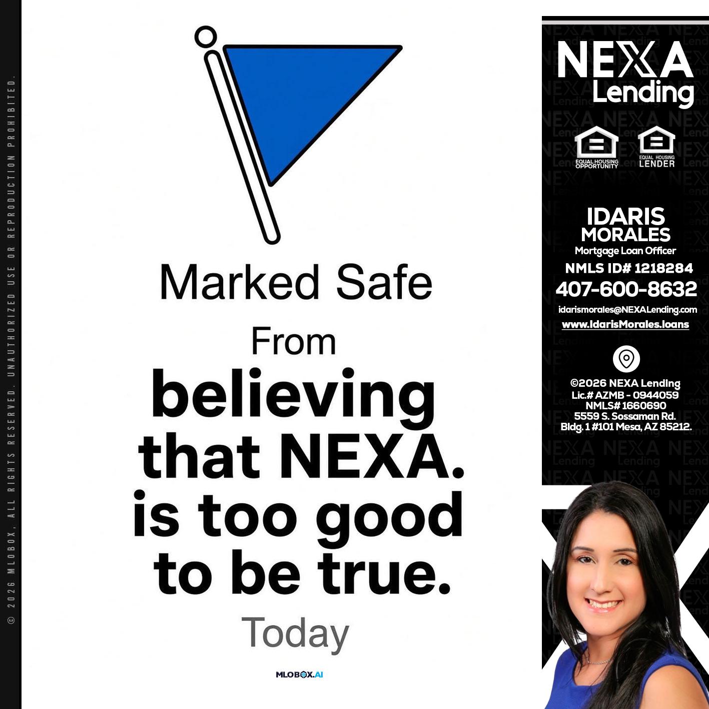 MARKED SAFE - Idaris Morales -Mortgage Loan Officer